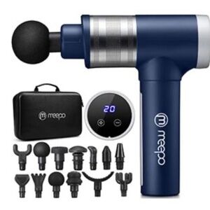 M MEEPO Massage Gun, Upgraded Powerful Deep Tissue Percussion Muscle Massager fo